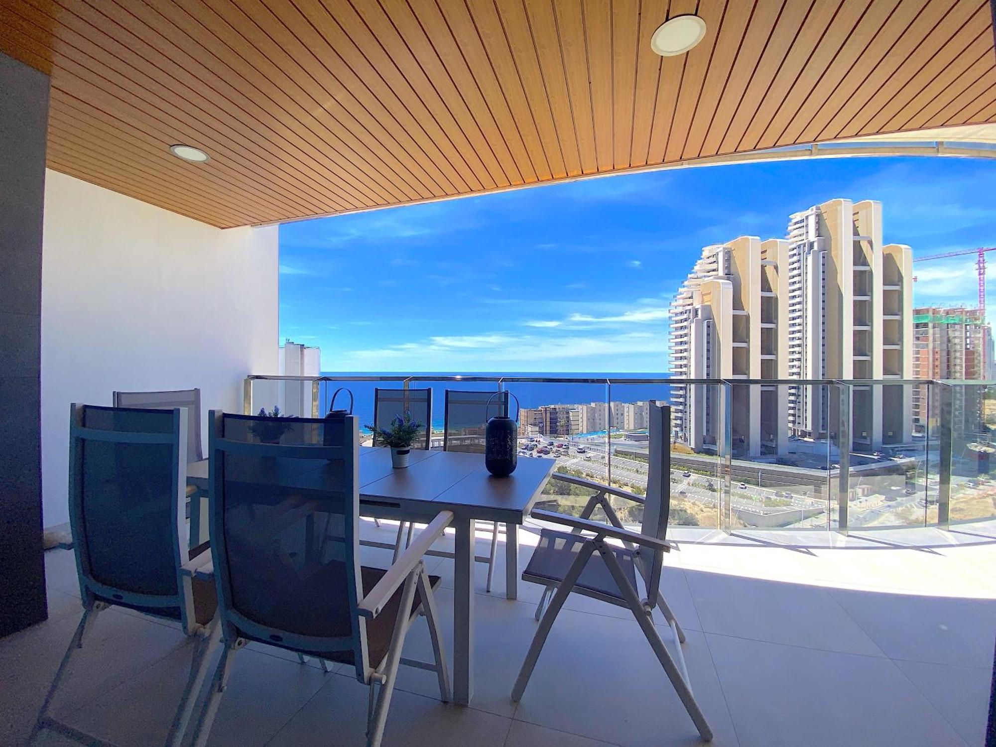 Lujoso Apartament Con Impresionantes Vistas Al Mar ベニドルム エクステリア 写真