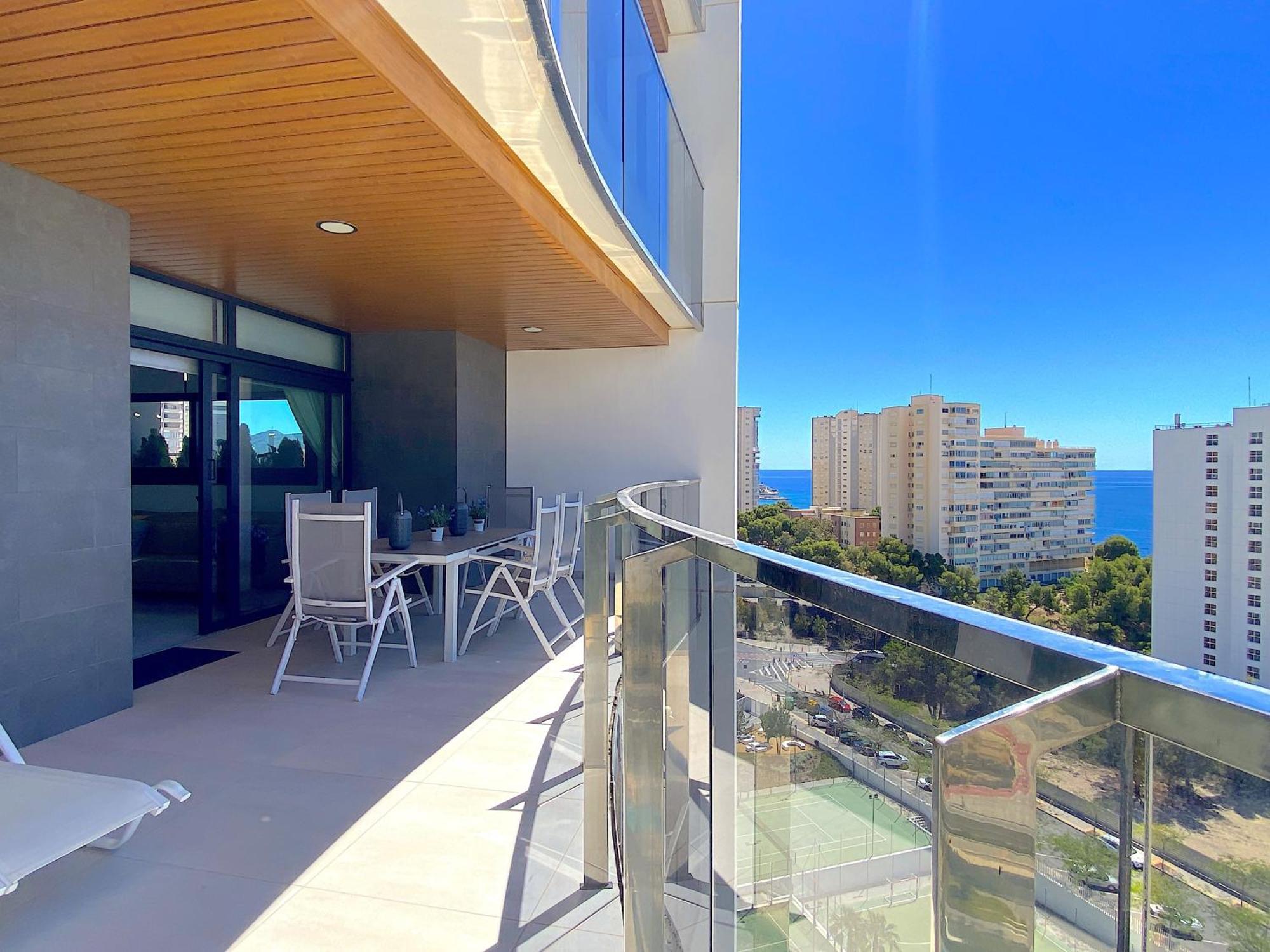 Lujoso Apartament Con Impresionantes Vistas Al Mar ベニドルム エクステリア 写真
