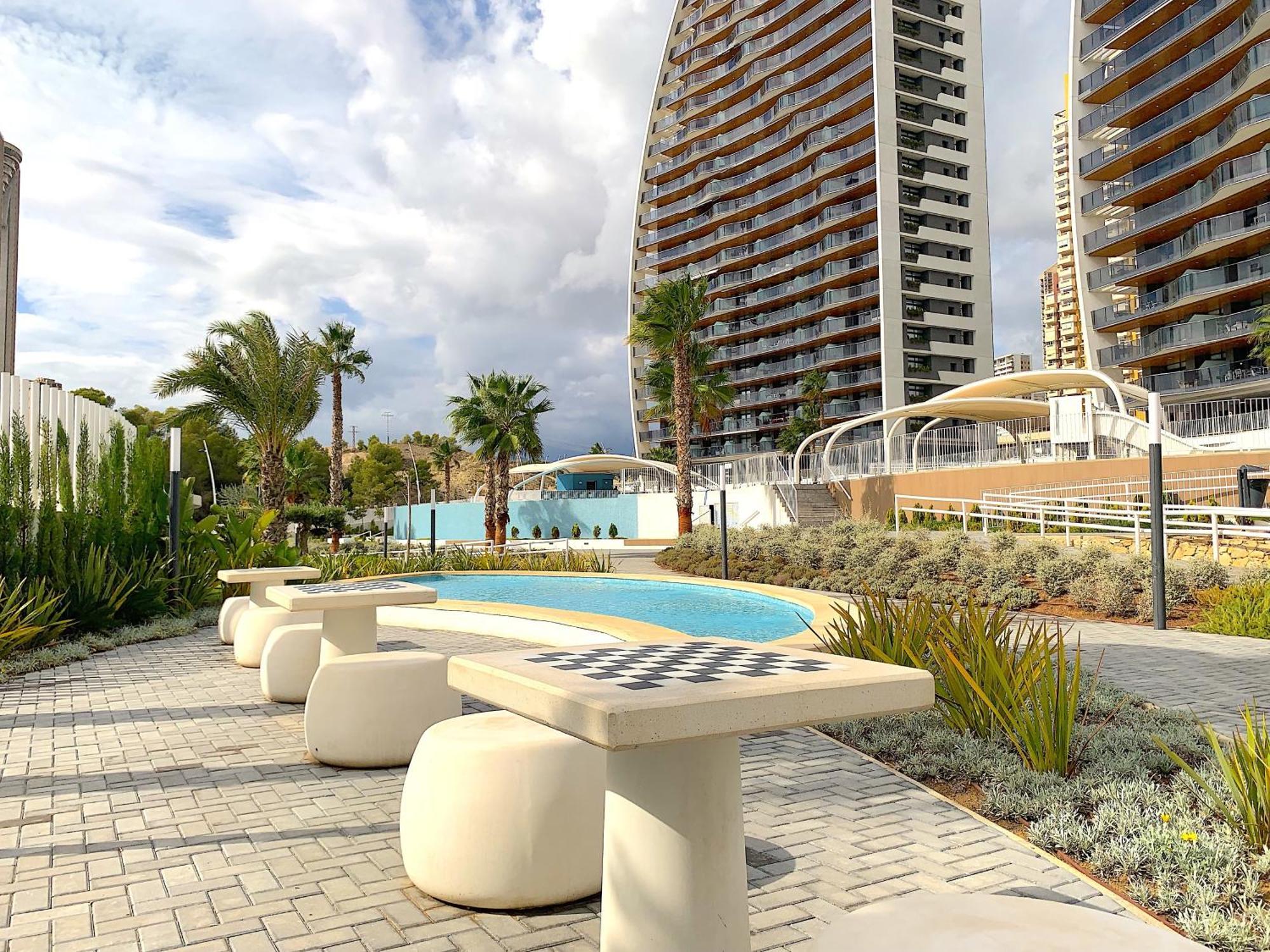 Lujoso Apartament Con Impresionantes Vistas Al Mar ベニドルム エクステリア 写真